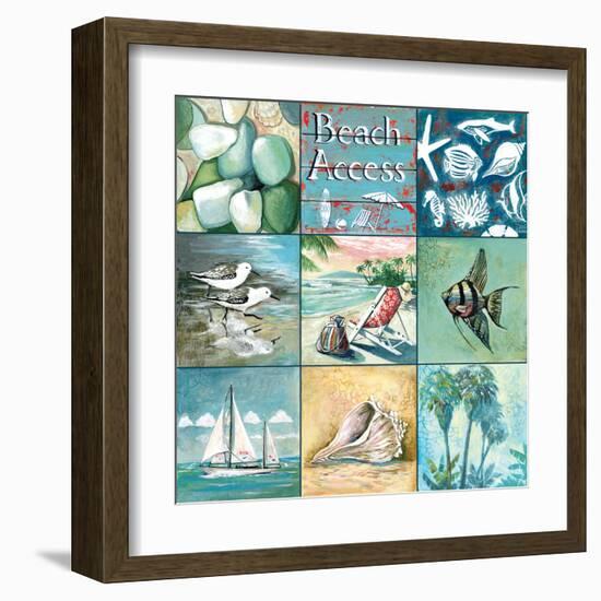 Beach Access - Nine Square-Gregory Gorham-Framed Art Print