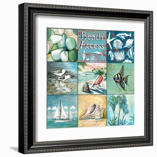 Beach Access - Nine Square-Gregory Gorham-Framed Art Print