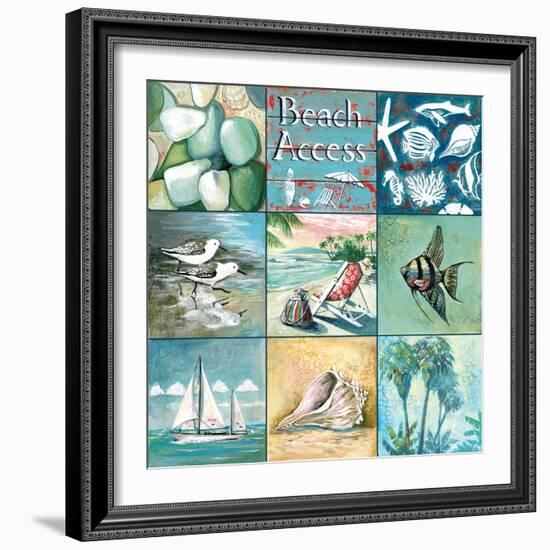 Beach Access - Nine Square-Gregory Gorham-Framed Art Print