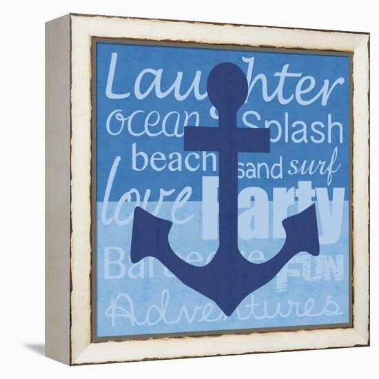 Beach Anchor-Lauren Gibbons-Framed Stretched Canvas