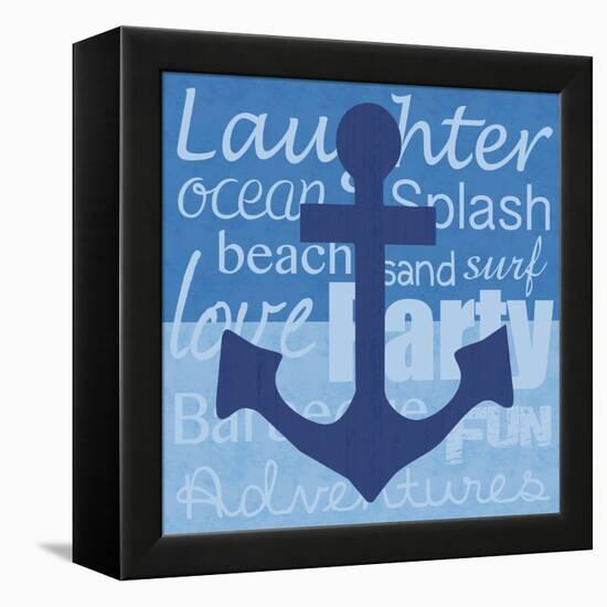 Beach Anchor-Lauren Gibbons-Framed Stretched Canvas