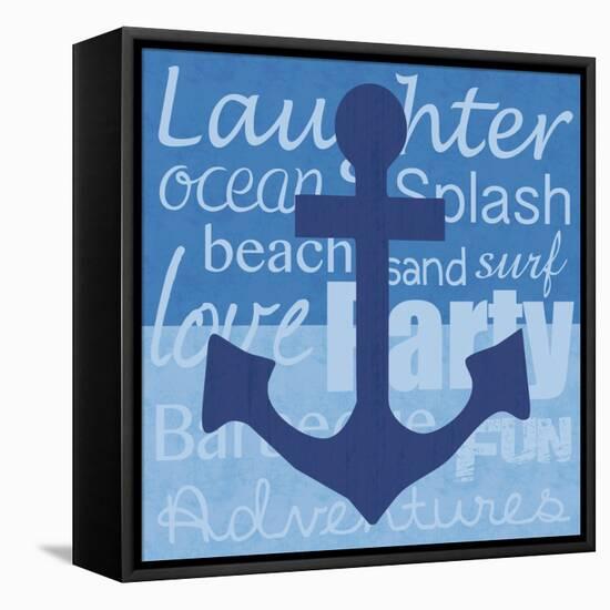 Beach Anchor-Lauren Gibbons-Framed Stretched Canvas