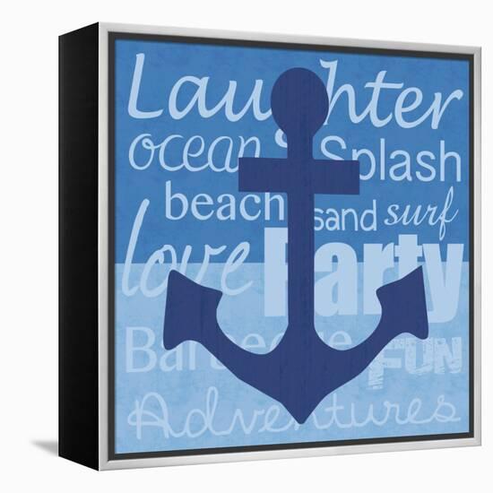 Beach Anchor-Lauren Gibbons-Framed Stretched Canvas