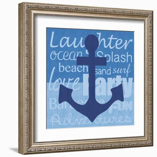 Beach Anchor-Lauren Gibbons-Framed Art Print