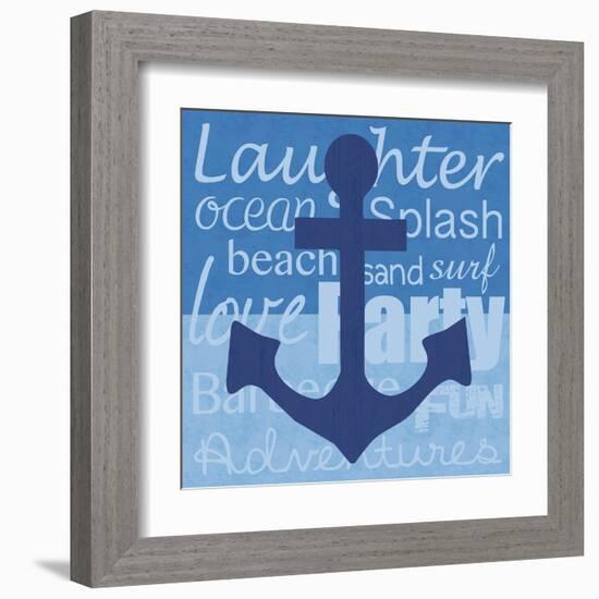 Beach Anchor-Lauren Gibbons-Framed Art Print