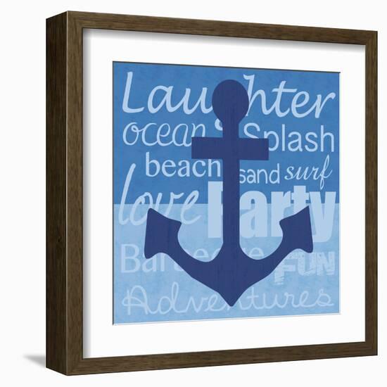 Beach Anchor-Lauren Gibbons-Framed Art Print