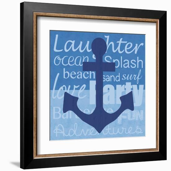 Beach Anchor-Lauren Gibbons-Framed Art Print