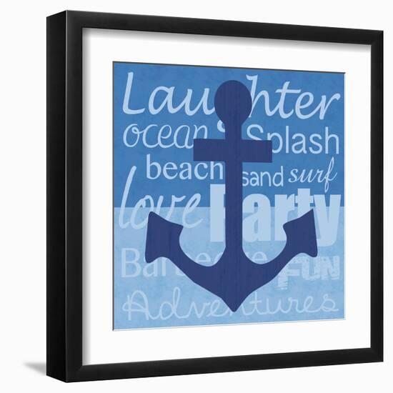 Beach Anchor-Lauren Gibbons-Framed Art Print