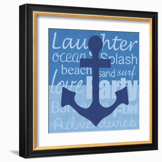 Beach Anchor-Lauren Gibbons-Framed Art Print