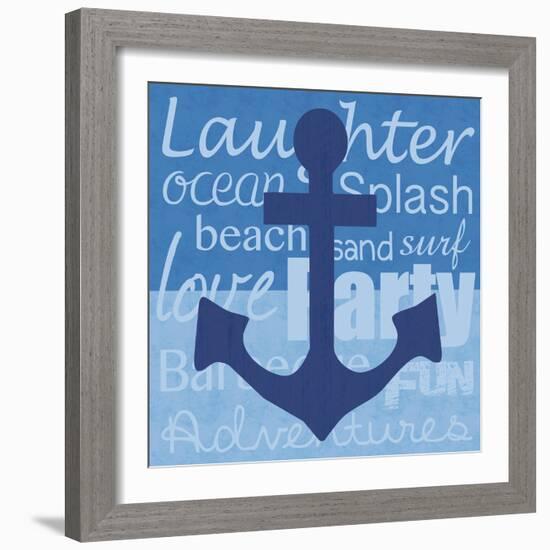 Beach Anchor-Lauren Gibbons-Framed Art Print