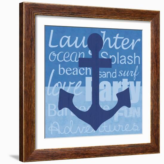 Beach Anchor-Lauren Gibbons-Framed Art Print