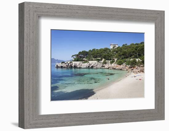 Beach and Bay of Cala Gat, Cala Ratjada, Majorca (Mallorca)-Markus Lange-Framed Photographic Print