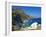 Beach and Church, Agia Anna, Amorgos, Cyclades, Aegean, Greek Islands, Greece, Europe-Tuul-Framed Photographic Print