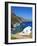 Beach and Church, Agia Anna, Amorgos, Cyclades, Aegean, Greek Islands, Greece, Europe-Tuul-Framed Photographic Print