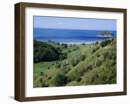 Beach and Coast, Tokomaru Bay, Gisborne, East Coast, North Island, New Zealand, Pacific-D H Webster-Framed Photographic Print