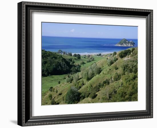 Beach and Coast, Tokomaru Bay, Gisborne, East Coast, North Island, New Zealand, Pacific-D H Webster-Framed Photographic Print