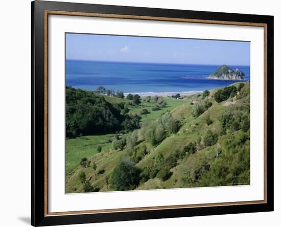 Beach and Coast, Tokomaru Bay, Gisborne, East Coast, North Island, New Zealand, Pacific-D H Webster-Framed Photographic Print