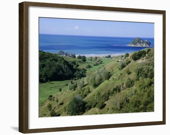 Beach and Coast, Tokomaru Bay, Gisborne, East Coast, North Island, New Zealand, Pacific-D H Webster-Framed Photographic Print