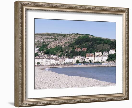 Beach and Great Orme, Llandudno,Conwy, Wales, United Kingdom-Roy Rainford-Framed Photographic Print