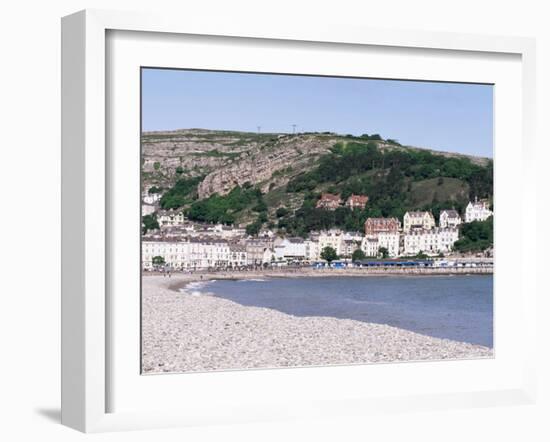 Beach and Great Orme, Llandudno,Conwy, Wales, United Kingdom-Roy Rainford-Framed Photographic Print