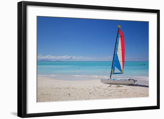 Beach and Hobie Cat-Frank Fell-Framed Photographic Print