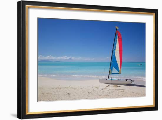 Beach and Hobie Cat-Frank Fell-Framed Photographic Print