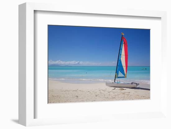 Beach and Hobie Cat-Frank Fell-Framed Photographic Print