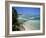 Beach and Jetty, Near Georgetown, Exuma, Bahamas, West Indies, Central America-Ethel Davies-Framed Photographic Print