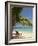 Beach and Lounger, Plantation Island Resort, Malolo Lailai Island, Mamanuca Islands, Fiji-David Wall-Framed Photographic Print