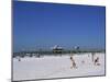 Beach and Pier, Clearwater Beach, Florida, United States of America, North America-Fraser Hall-Mounted Photographic Print
