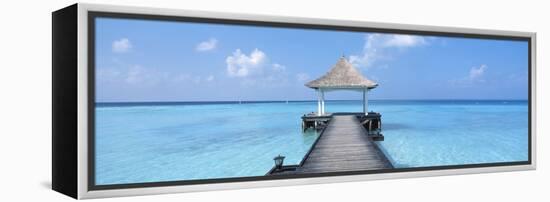 Beach and Pier the Maldives-null-Framed Stretched Canvas