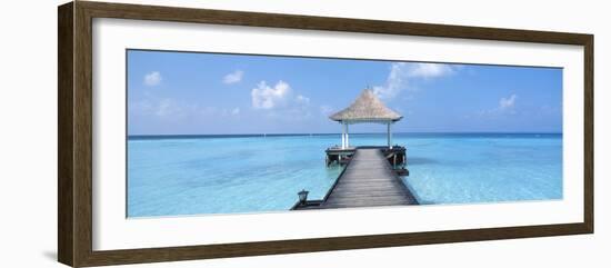 Beach and Pier the Maldives-null-Framed Photographic Print