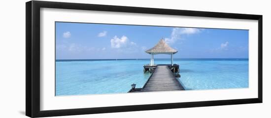 Beach and Pier the Maldives-null-Framed Photographic Print