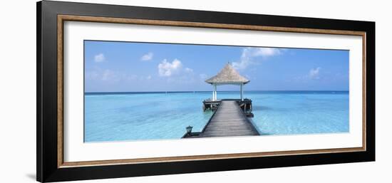 Beach and Pier the Maldives-null-Framed Photographic Print