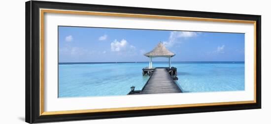 Beach and Pier the Maldives-null-Framed Photographic Print