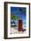 Beach and Red Telephone Box-Frank Fell-Framed Photographic Print