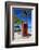 Beach and Red Telephone Box-Frank Fell-Framed Photographic Print