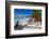 Beach and Red Telephone Box-Frank Fell-Framed Photographic Print