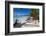 Beach and Red Telephone Box-Frank Fell-Framed Photographic Print