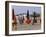 Beach and Rolled up Umbrellas, Deauville, Basse Normandie (Normandy), France-Guy Thouvenin-Framed Photographic Print