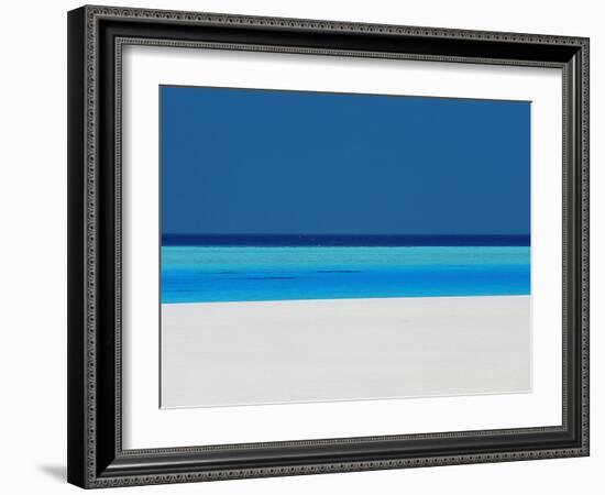 Beach and Sea, Maldives, Indian Ocean-Sakis Papadopoulos-Framed Photographic Print