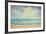 Beach And Sea On Paper Texture Background-Gladkov-Framed Art Print