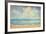 Beach And Sea On Paper Texture Background-Gladkov-Framed Art Print