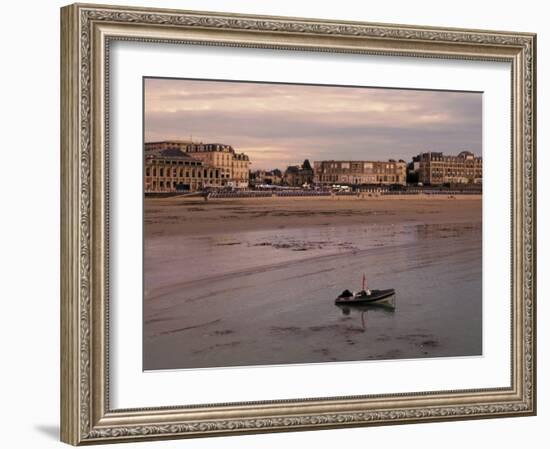 Beach and Seafront, Dinard, Cote d'Emeraude (Emerald Coast), Cotes d'Armor, Brittany, France-David Hughes-Framed Photographic Print