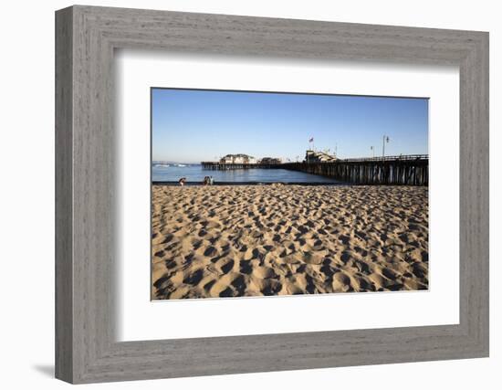 Beach and Stearns Wharf-Stuart-Framed Photographic Print