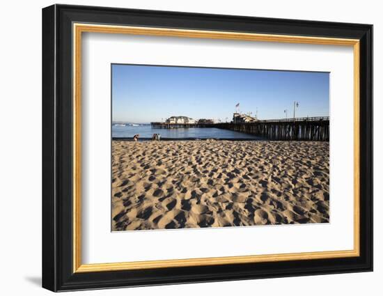 Beach and Stearns Wharf-Stuart-Framed Photographic Print