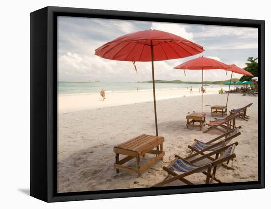 Beach and Tourists, Samed Island, Rayong, Thailand-Gavriel Jecan-Framed Premier Image Canvas