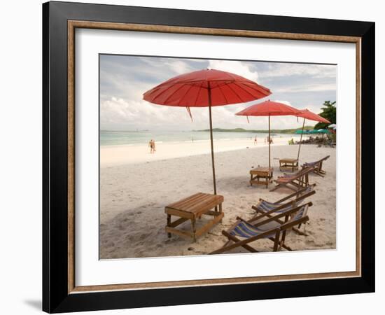 Beach and Tourists, Samed Island, Rayong, Thailand-Gavriel Jecan-Framed Photographic Print