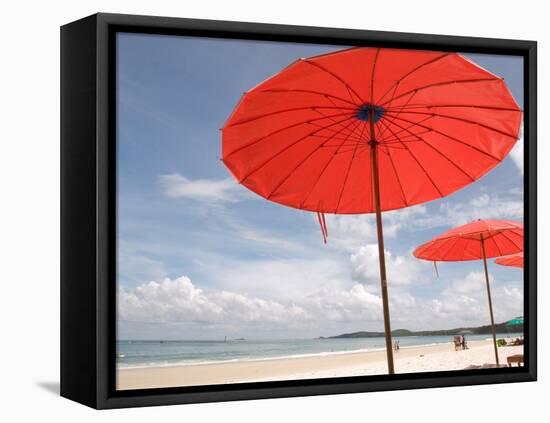 Beach and Tourists, Samed Island, Rayong, Thailand-Gavriel Jecan-Framed Premier Image Canvas