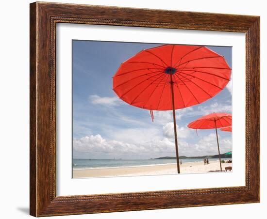 Beach and Tourists, Samed Island, Rayong, Thailand-Gavriel Jecan-Framed Photographic Print